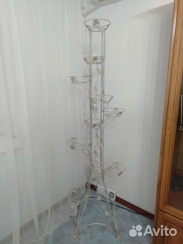 Подставка для цветов напольная металлическая