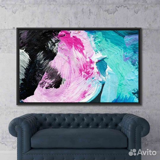 Яркая картина маслом абстракция Ручная работа