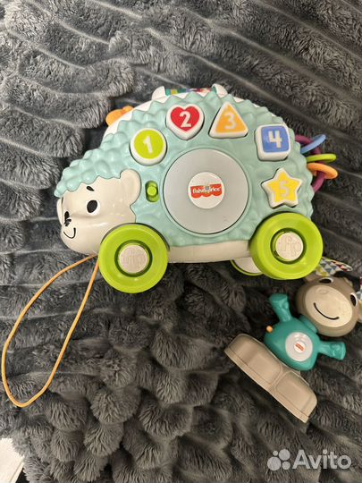 Fisher price линкималс лось, ёжик