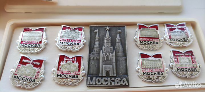 Набор значков Москва