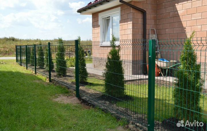 Забор из 3D сетки работа по договору под ключ