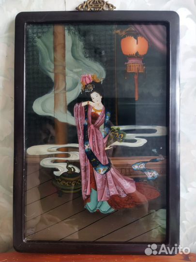 Картина на стекле из Китая