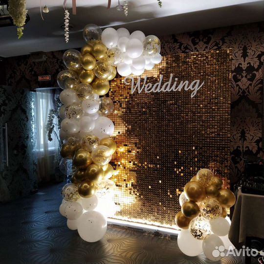 Аренда фотозоны из пайеток