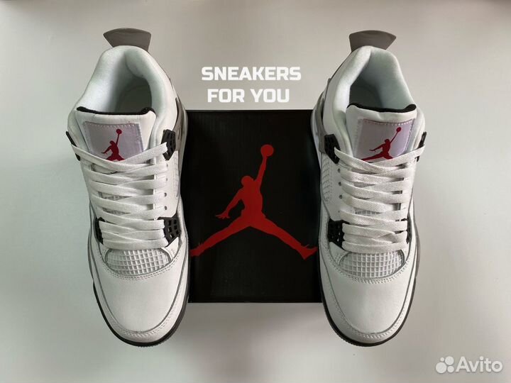 Кроссовки Nike air jordan 4 retro Cement