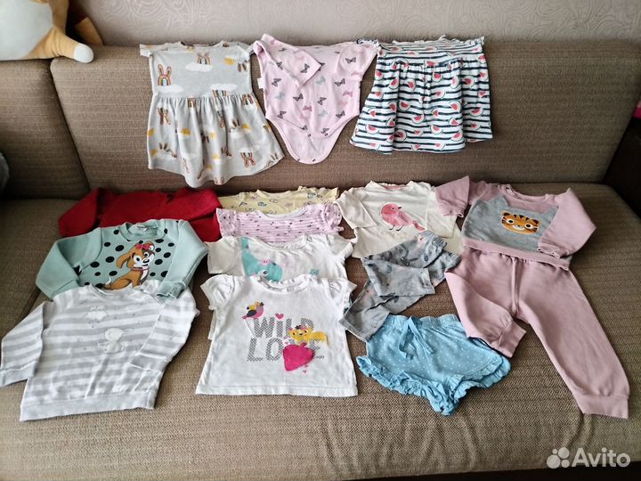 Одежда для девочки пакетом на 1-2 года