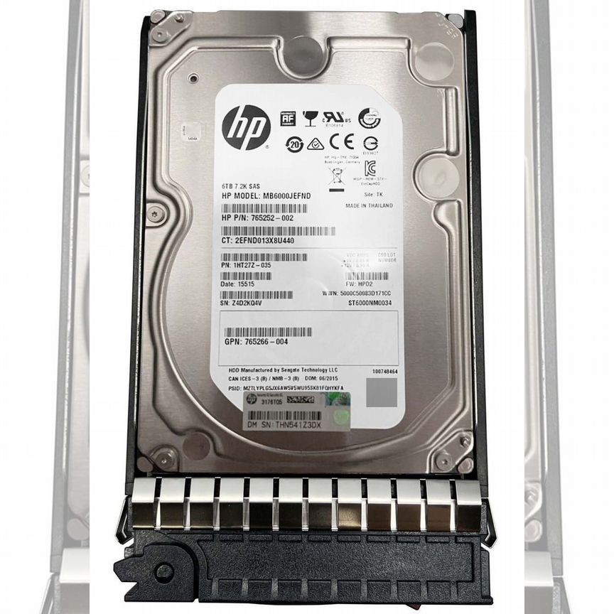 [864919-001] Жесткий Диск Hp 6tb 7200 Sas 3,5" Hdd 864919-001