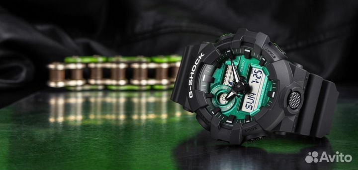 Casio G-shock GA-700MG-1A midnight green