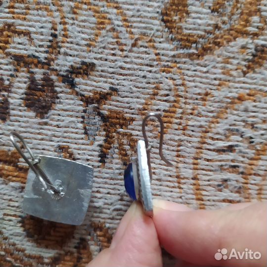 Серьги СССР ромбы