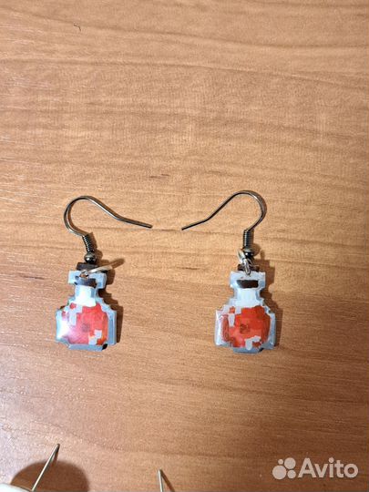 Серьги из глины