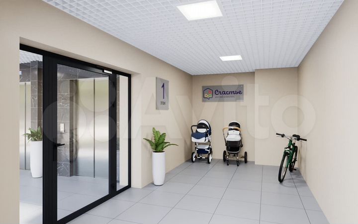 2-к. квартира, 55,4 м², 17/25 эт.