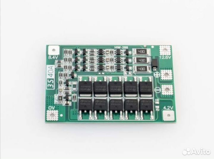 Плата контроля BMS 3S40A