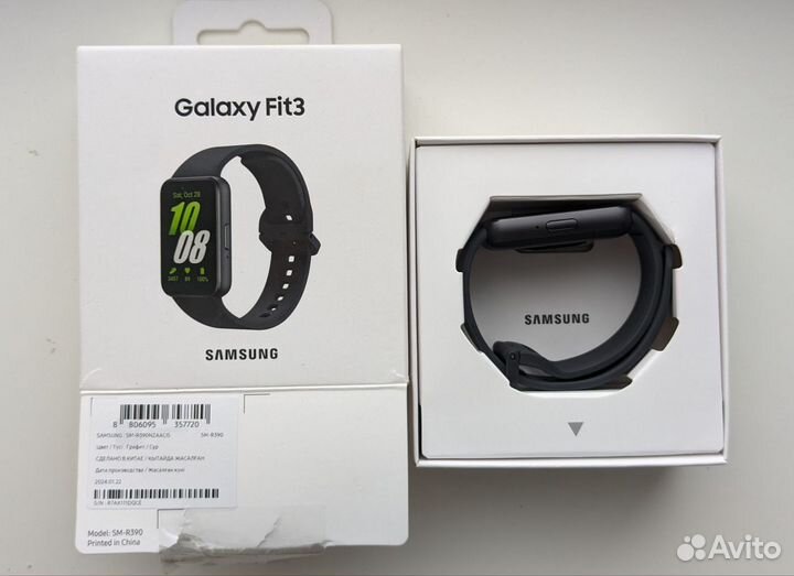 SMART watch часы Samsung Galaxy Fit3 Чёрные