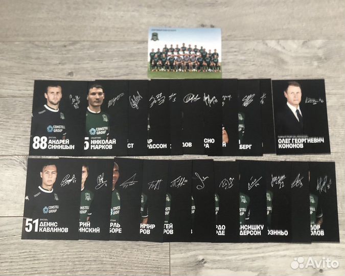 Карточки фк Краснодар сезон 2015/16