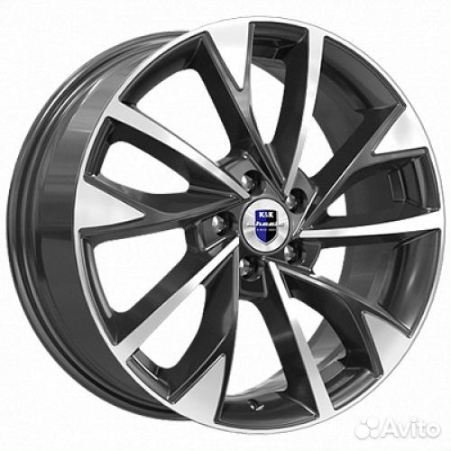Диски кик Роквуд 7,0x17 5x114,3 ET:37 66.6 алмаз черный