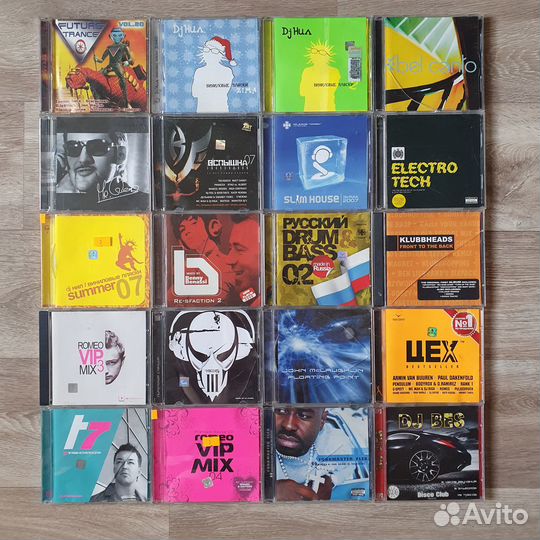 Клубная электронная музыка на CD - 20 штук