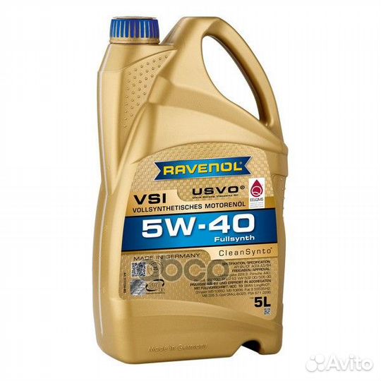 Масло моторное VSI 5W-40 5л (синтетика) Ravenol