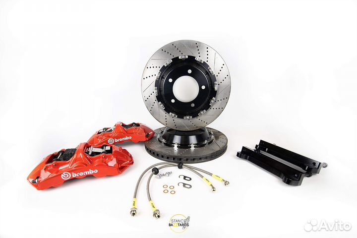 Тюнинг тормоза BMW X3 M усиленные Brembo GT6 перед