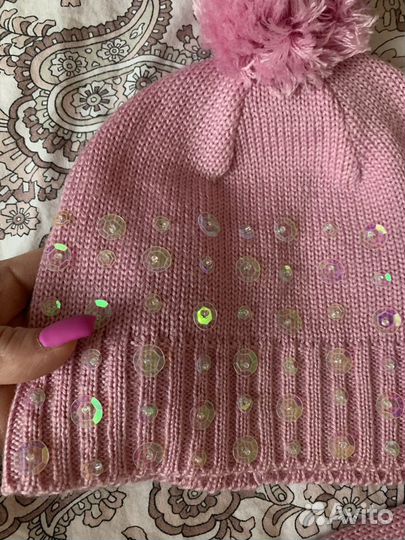 Комплект шапка, шарф