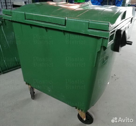 Пластиковый бак для мусора 770л Ч4649