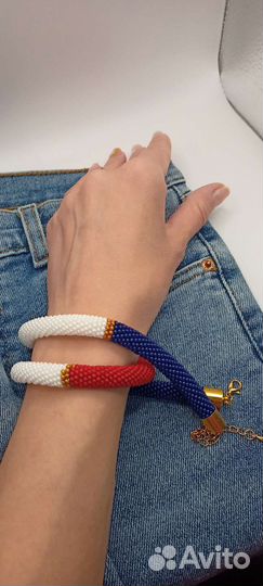 Колье жгут из бисера