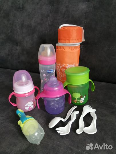 Поильник,бутылочка,ниблер,ложка детская,термосумка