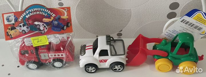 Куб - сортер, Пожарный Сэм, машинки, тоботы