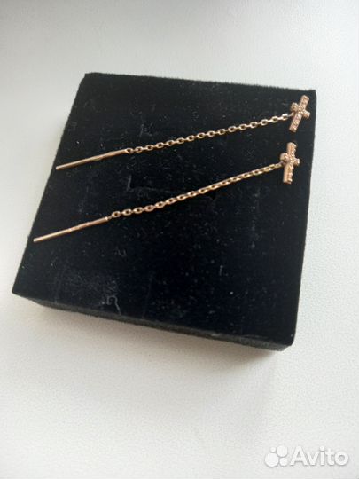 Золотые серьги 585 пр