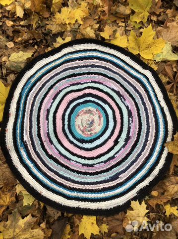 Вязаные коврики х/б