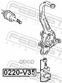 Опора шаровая 0220-V35 0220-V35 Febest