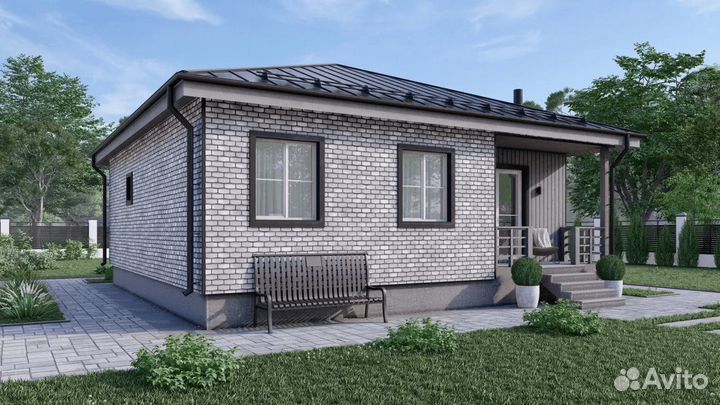 Каркасный дом 10,0х10,1