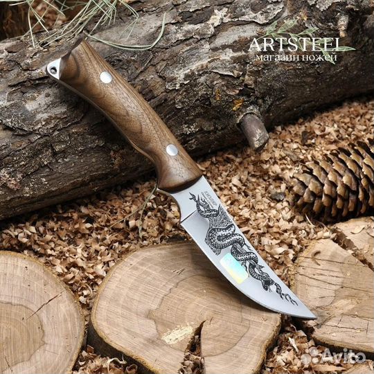 Охотничий нож Гюрза-2 (скинер), сталь AUS8, рукоят