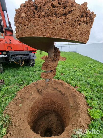 Бурение колодцев машиной