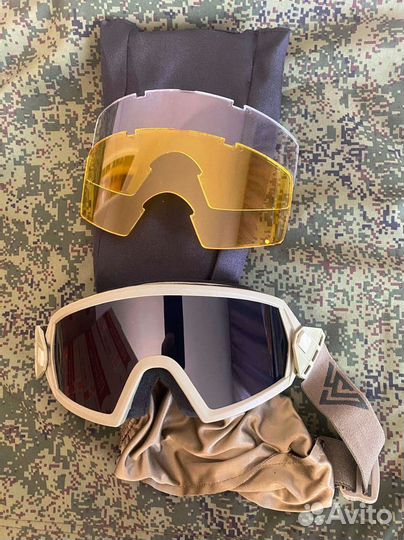 Очки защитные противоосколочные / для любых шлемов