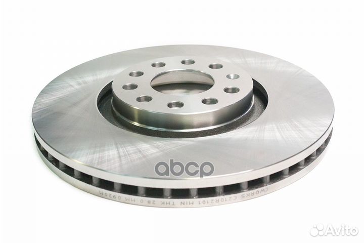 Тормозной диск передний C210R2101 cworks