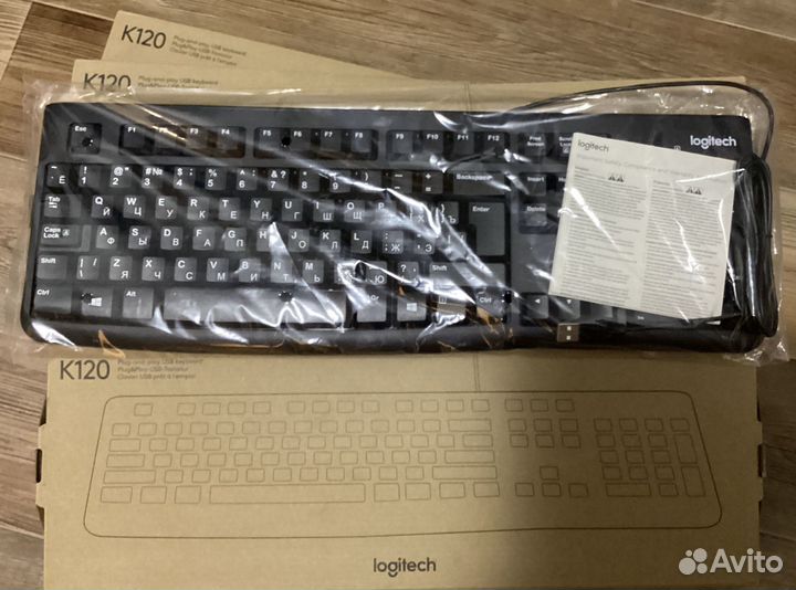 Клавиатура проводная Logitech K120 Новая