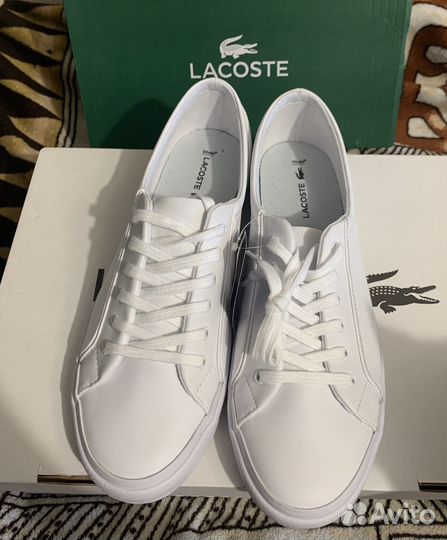 Кеды lacoste белые 40,5 (7)