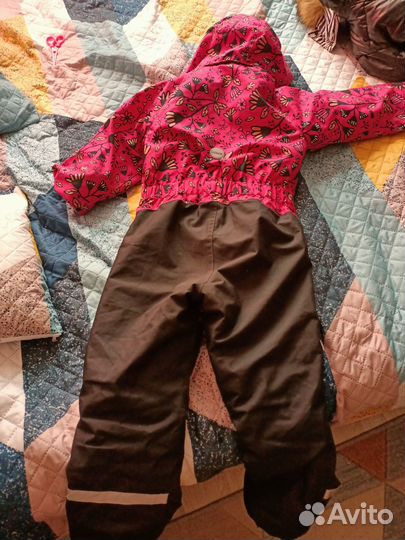 Зимний комбинезон для девочки размер 128 лейси