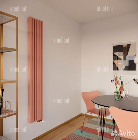 Дизайнерский радиатор отопления Steel