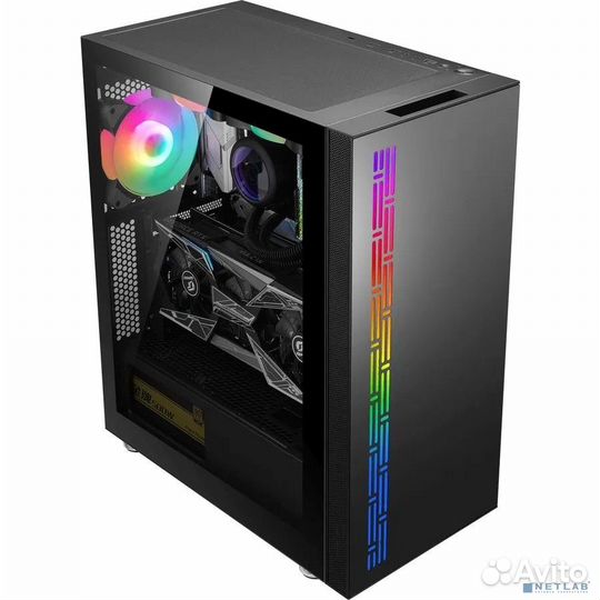 Корпус Formula F-3703 черный без бп ATX 5x120mm 4x