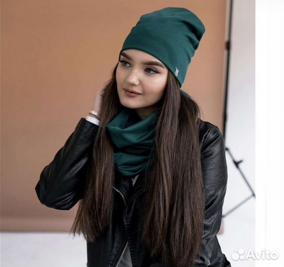 Комплект шапка и снуд