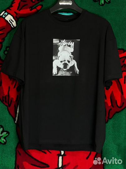 Хлопковая футболка stussy DOG lux