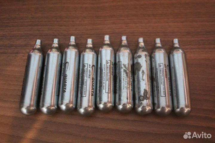 Баллоны с CO2 для пневматики пустые