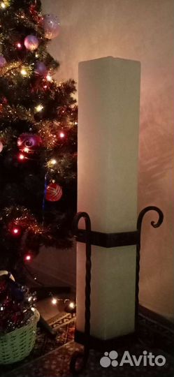 Свеча декоративная каминная парафиновая