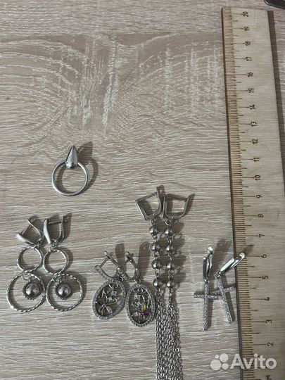 Серебро серьги