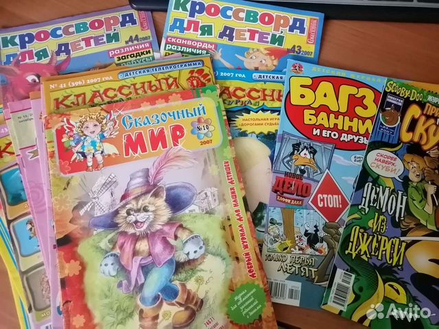Детские журналы, комиксы, кроссворды