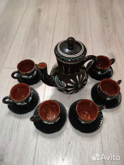 Сервиз кофейный из глины