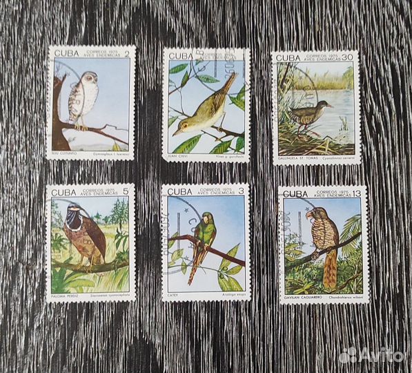 Марки Куба Вьетнам Венгрия Magyar Posta птицы