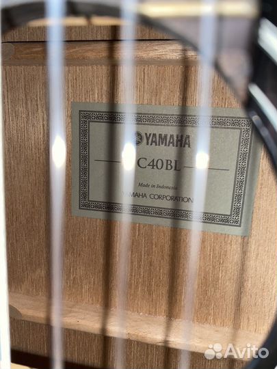 Гитара yamaha c40 bl