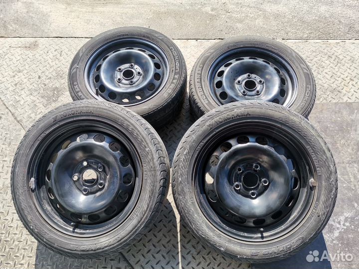 Летняя резина 205 55 r16 бу летние с дисками