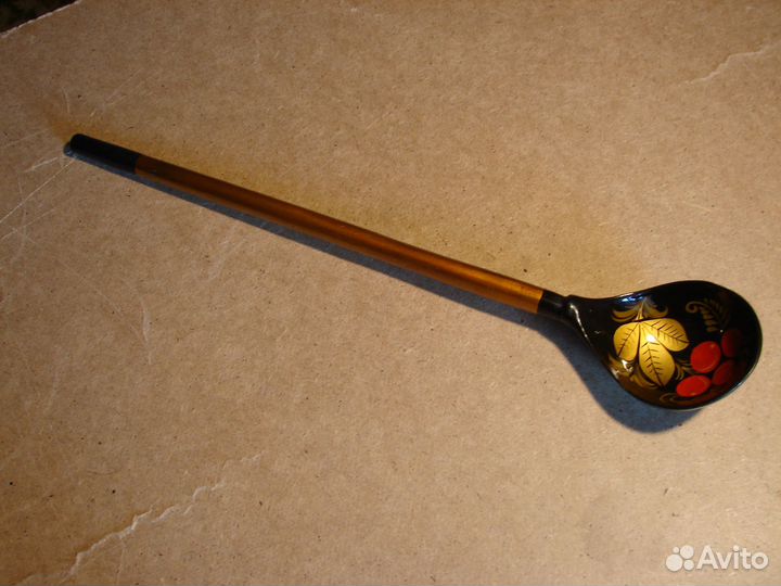 Ложка деревянная длинная хохлома